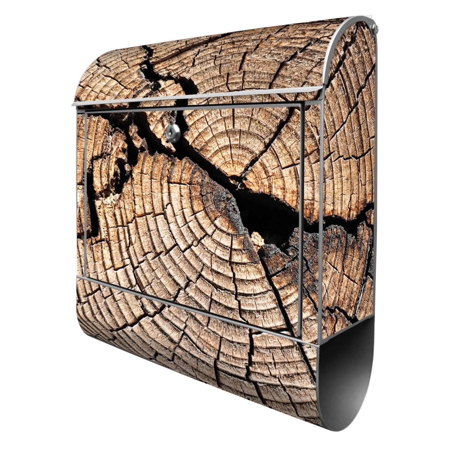 Banjado Design Briefkasten Silber Pulverbeschichtet 39x47x14cm 2 Schlüssel günstig online kaufen