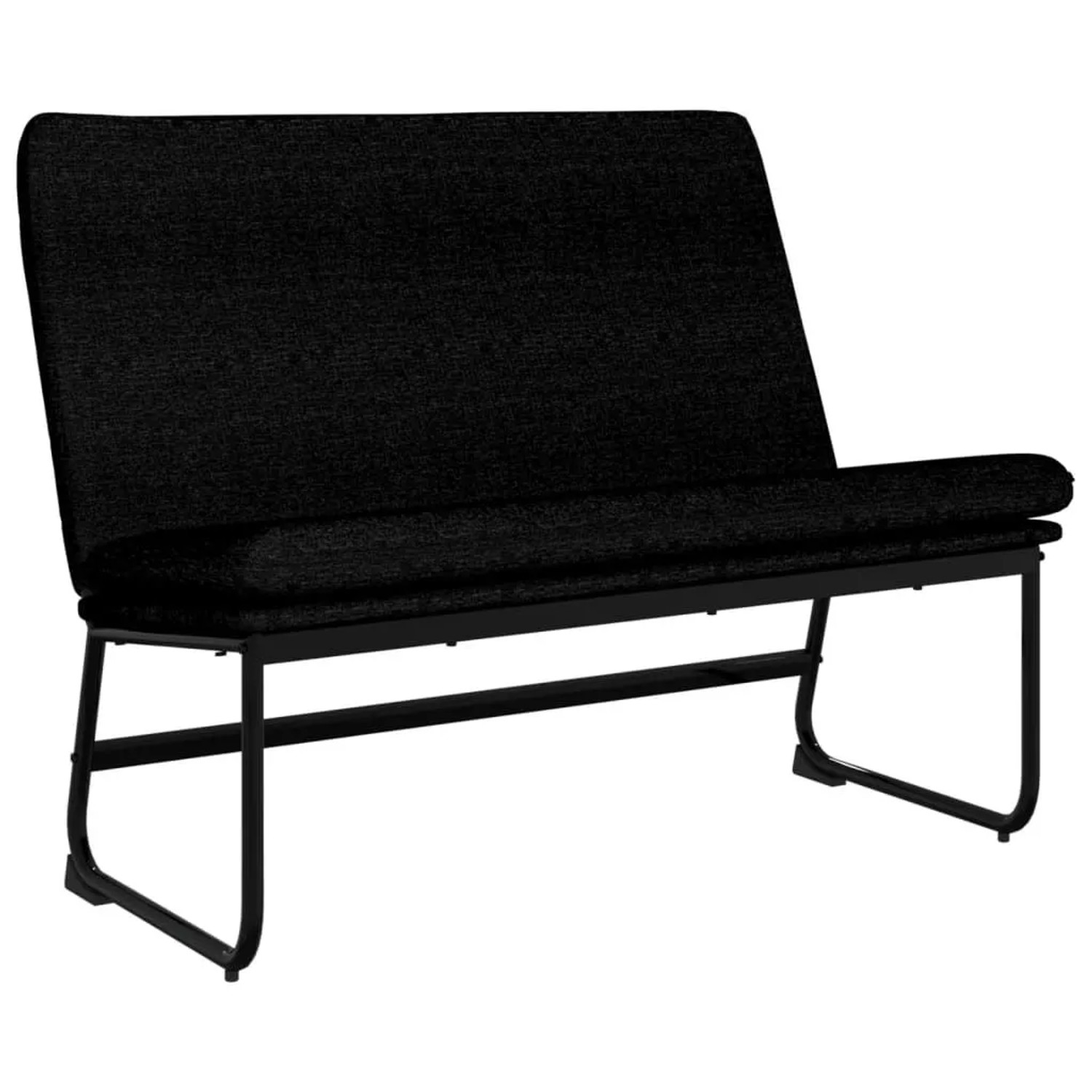 vidaXL Sitzbank Schwarz 100x75x76 cm Stoff 351323
