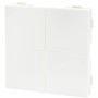 Weißer Shelly Vierfachschalter BLU Wall Switch 4 für Hausautomation.