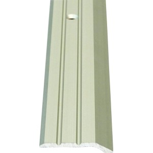 Silbernes Teppichabschlussprofil aus Aluminium, 10x30x1000 mm, für Laminat & Parkett.