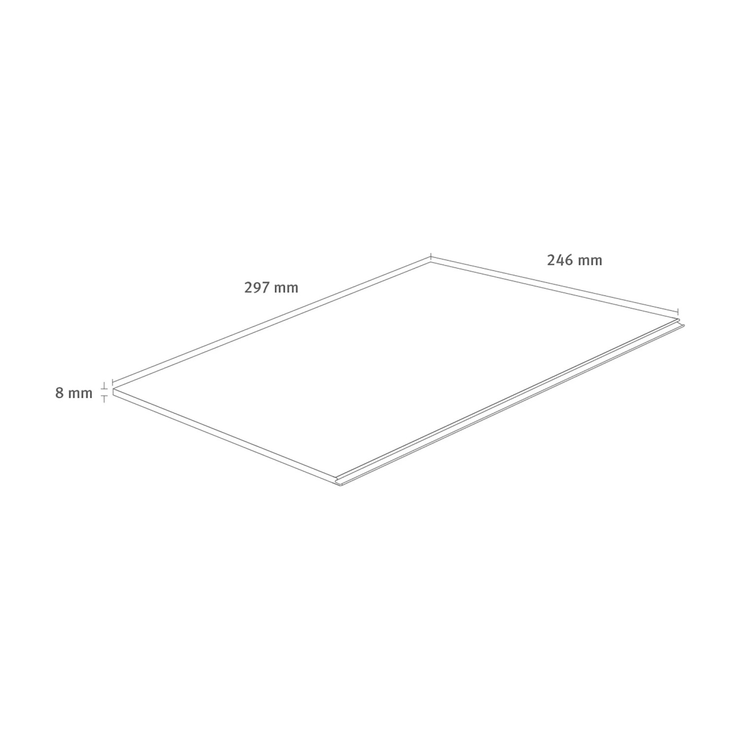 Egger Laminatmuster NatureSense EL2141 Carlin Eiche Sand, 297x246mm, zur Ansicht der Laminat-Optik.