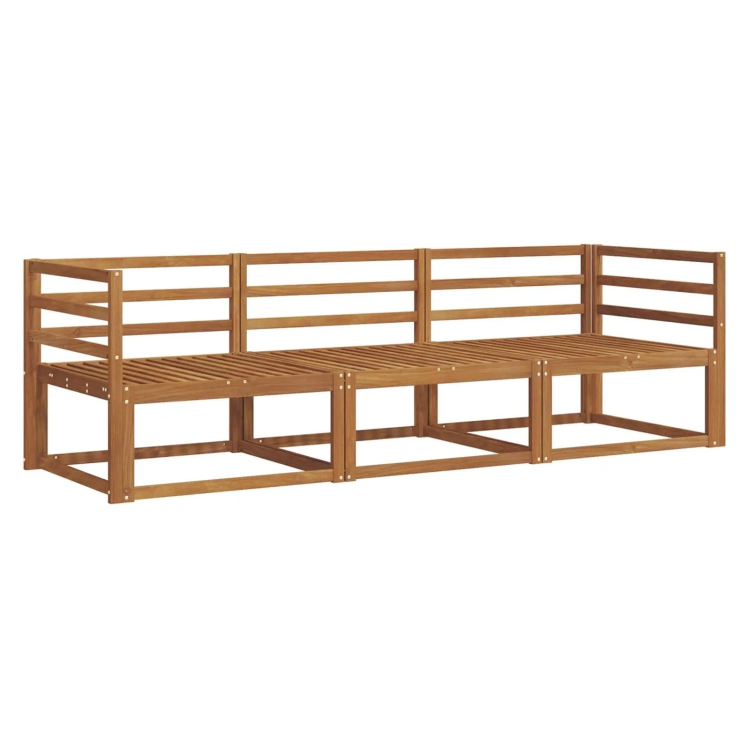 vidaXL Outdoor-Sofagarnitur 3-Tlg Natur Massivholz Akazie 3367107