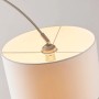 Lindby Stehlampe Bogenleuchte Railyn 9621369 Modern in Weiß aus Textil 1-flammig E27 Wohnzimmerleuchte_7