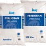 Zwei Säcke Knauf Perlite Perligran Premium, je 100 l, für verbesserte Drainage und Wurzelbildung.