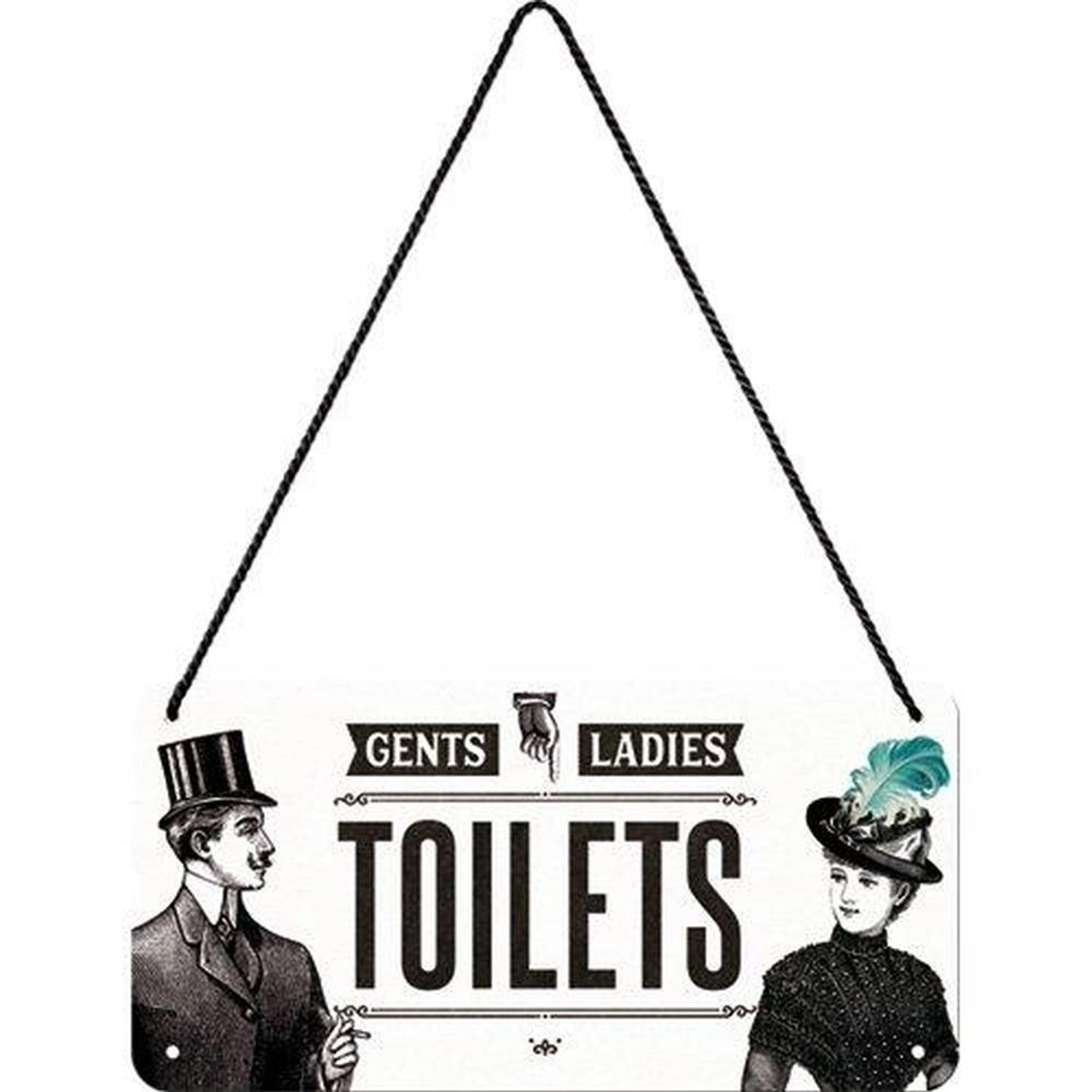 Nostalgic-Art Hängeschild Achtung Toilets günstig online kaufen