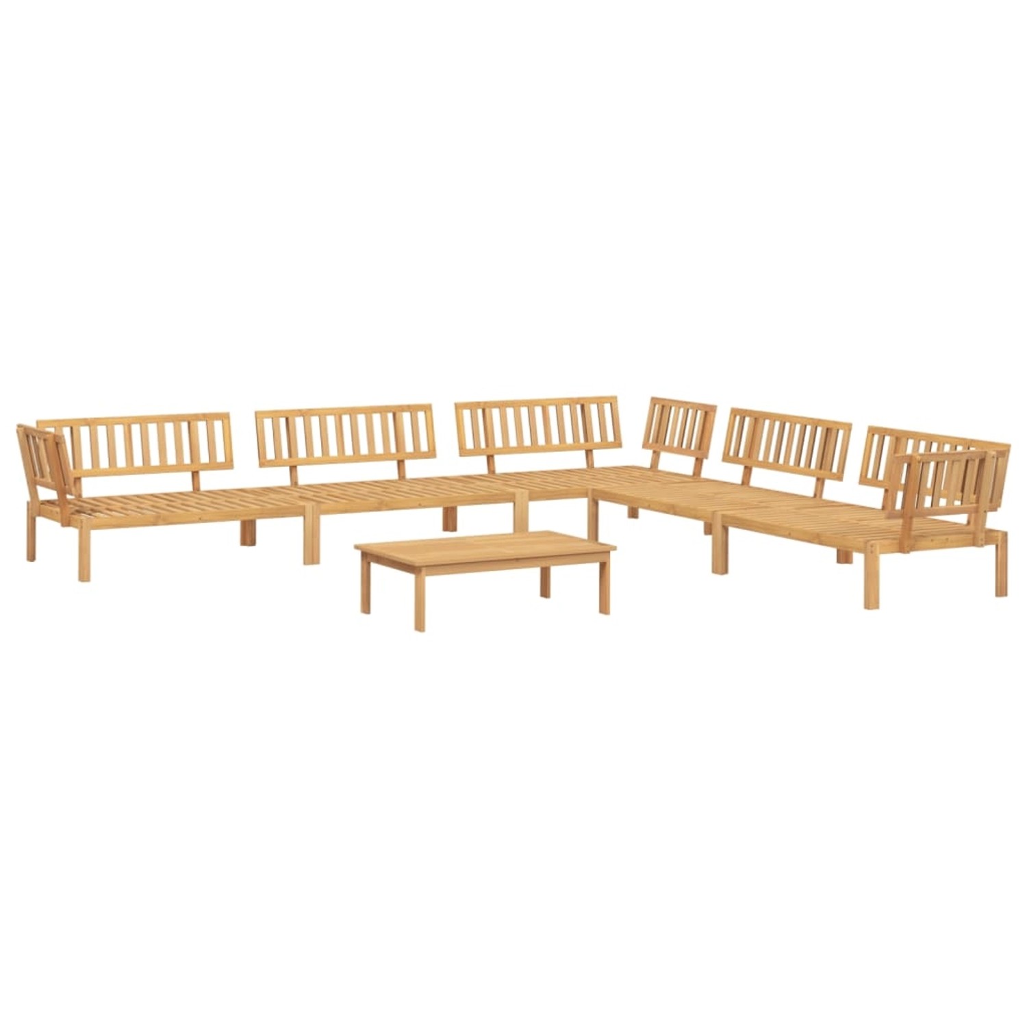 vidaXL 6-tlg. Garten-Sofagarnitur aus Paletten Massivholz Akazie günstig online kaufen