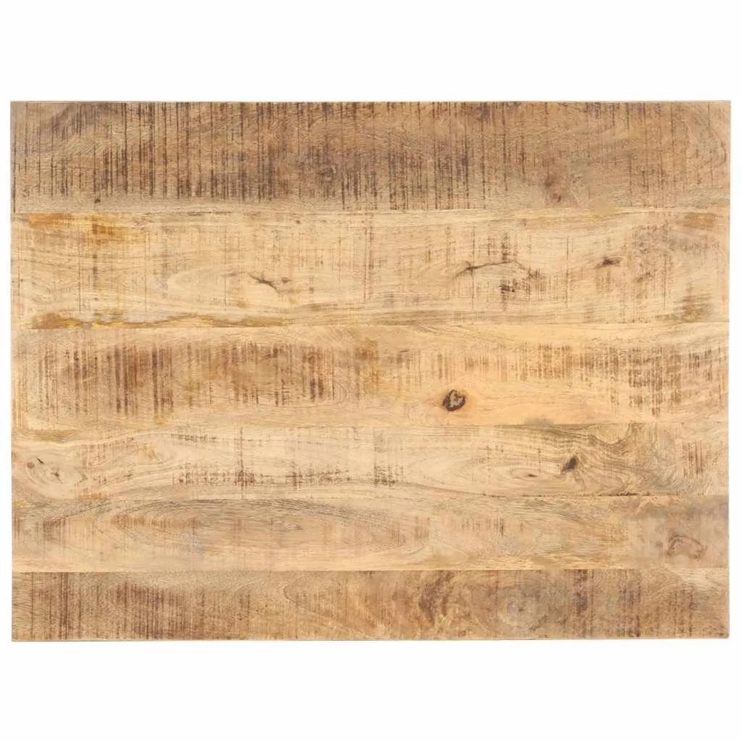 vidaXL Tischplatte Massivholz Mango 25-27 mm 90x70 cm 286029