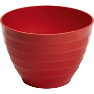 Roter LUX Gipsbecher Classic (Ø 125 mm) aus Kunststoff zum Anrühren von Gips und Spachtel.