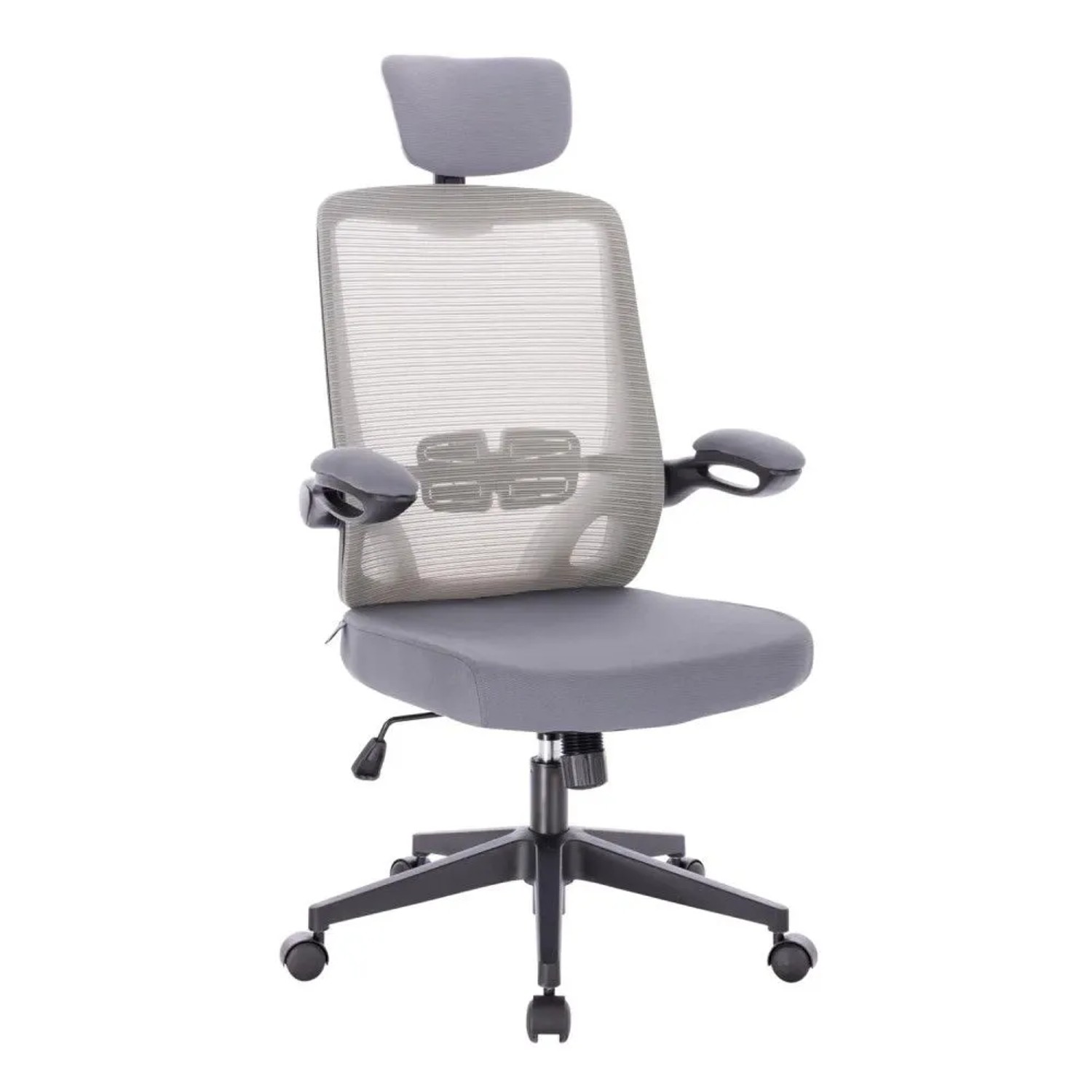 Svita Sam Bürostuhl Schreibtischstuhl Ergonomisch Verstellbar Rollen Grau