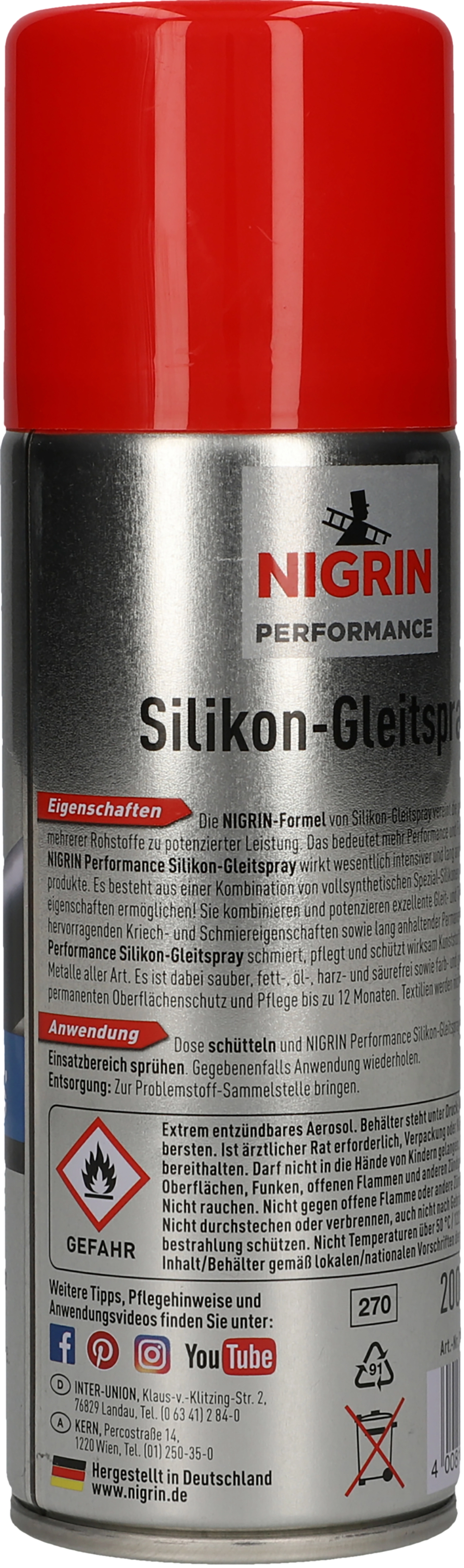 Nigrin Silikon-Gleitspray HyBrid 200 ml kaufen bei OBI