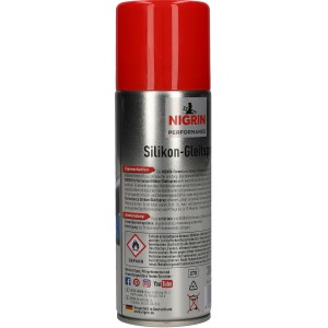 Nigrin Silikon-Gleitspray HyBrid 200ml für Autopflege. Schützt Kunststoffe, Gummi und Metalle.
