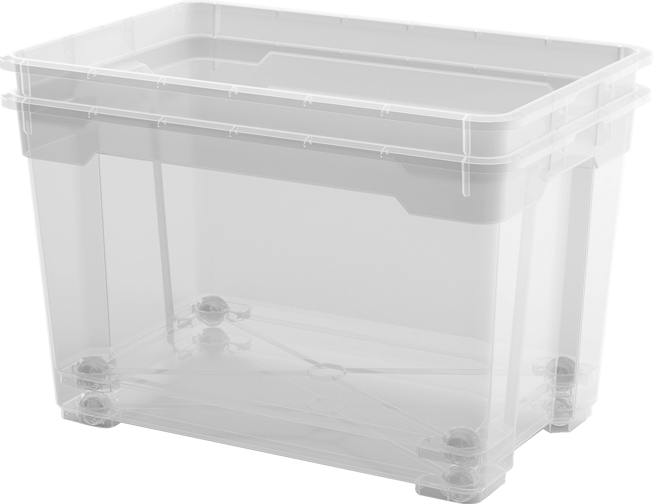 Aufbewahrungsbox C M mit Deckel Transparent kaufen bei OBI
