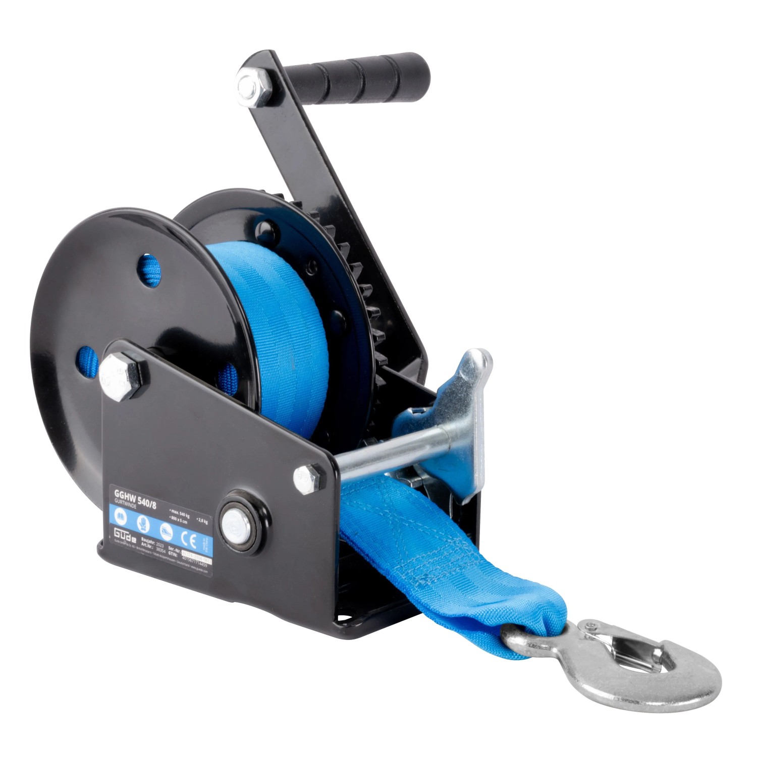 Güde Gurtwinde GGHW 540/8 Blau-Schwarz 8 m Gurt