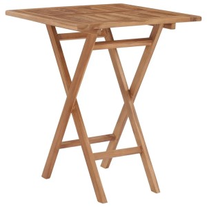 vidaXL Gartentisch Klappbar 60x60x75 cm Massivholz Teak 48994