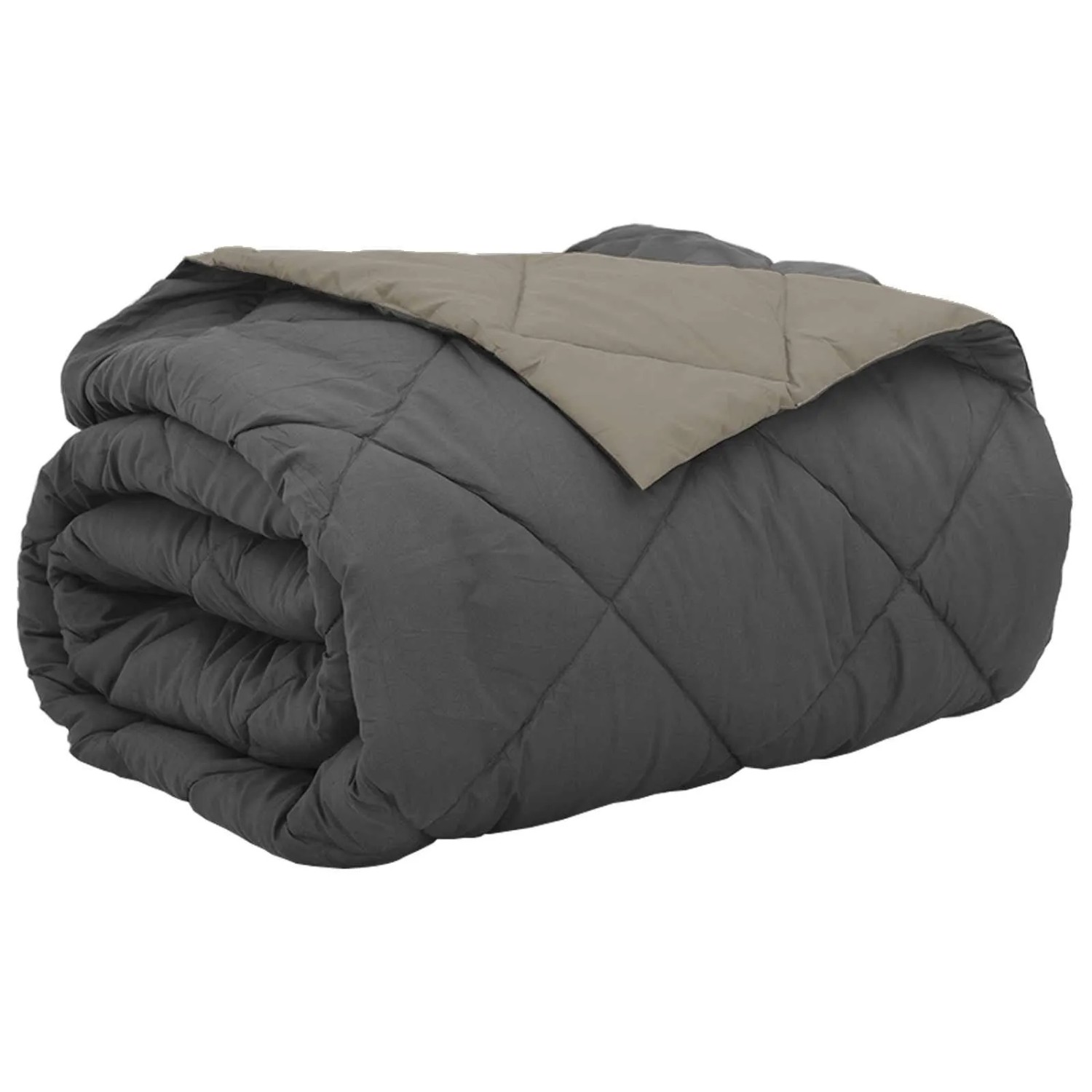 vidaXL Sommerdecke Hellgrau und Anthrazit 220 x 240 cm Mikrofaser 42025521 günstig online kaufen