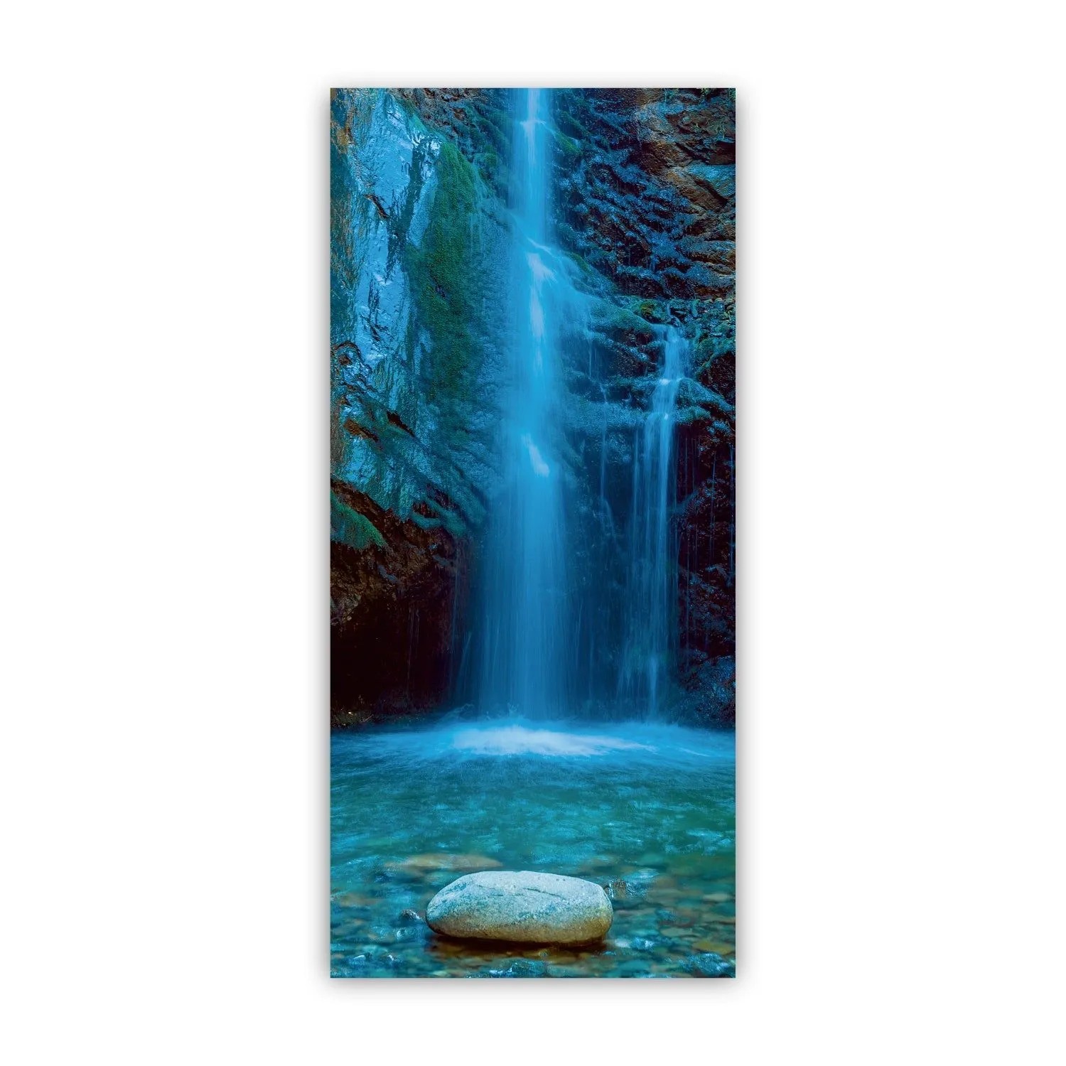 Walllux Duschrückwand Wasserfall Alu-Verbund 3 mm 90 x 200 cm