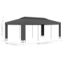vidaXL Pavillon mit Doppeldach, 3x6 m, Anthrazit, ideal für Gartenpartys und als Sonnenschutz.