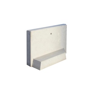 Diephaus L-Stein Ecke 90° grau, 55x100x100x8 cm, 2-teilig, für Mauersysteme.