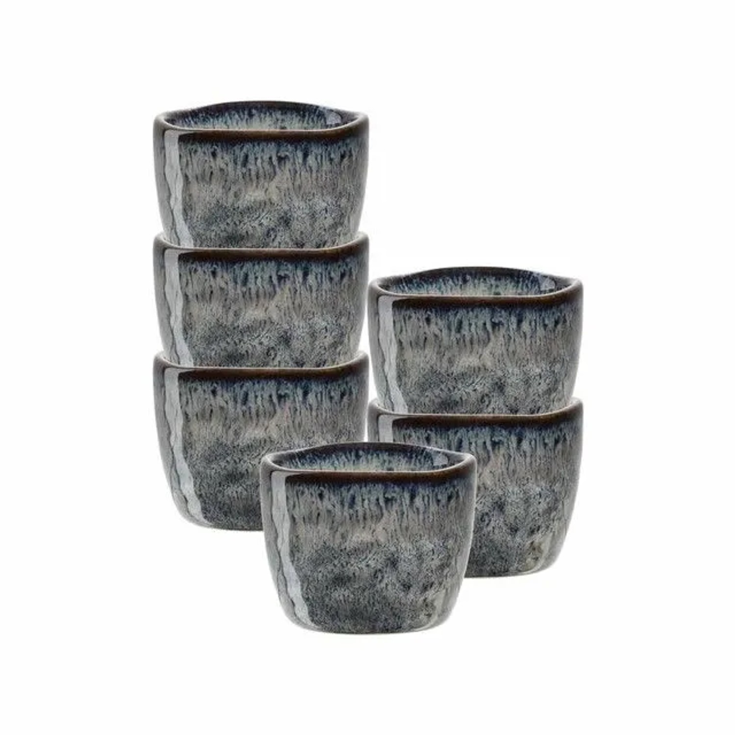 Leonardo Matera Eierbecher 5,2 cm 6er Set Anthrazit