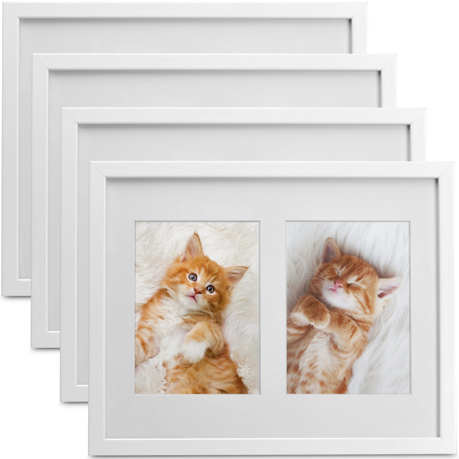 Bomoe Galeria Bilderrahmen 2 Bilder 9x13cm Weiß 4tlg günstig online kaufen