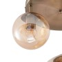 Moderne, 3-flammige Lindby Deckenlampe Teeja in Creme mit Glas-Kugeln für Wohnzimmer.