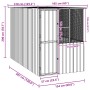 vidaXL Vogelkäfig Anthrazit 315 x 167 x 200 cm Verzinkter Stahl 3325169_10