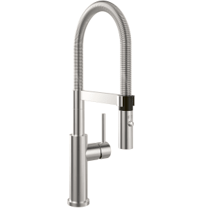 Villeroy & Boch Küchenarmatur Steel Expert 2-0 Hochdruck Armatur Umschaltfunktion Wassersparend Edelstahl Massiv