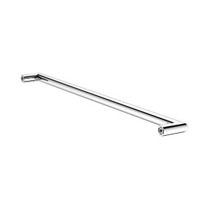 Verchromter Keuco Badetuchhalter Reva, 80 cm breit, mit zwei Haken. Badaccessoire für Handtücher.