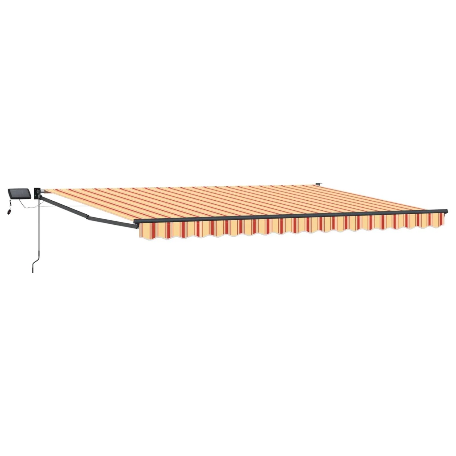 vidaXL Manuelle Gelenkarmmarkise mit LEDs Mehrfarbig 5 x 3 m 3419501