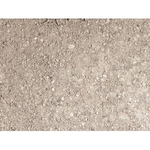 Nahaufnahme: Scherf Wegedecke, Barfuß-Deckschicht Kiesel-Grau, Körnung 0-8 mm.