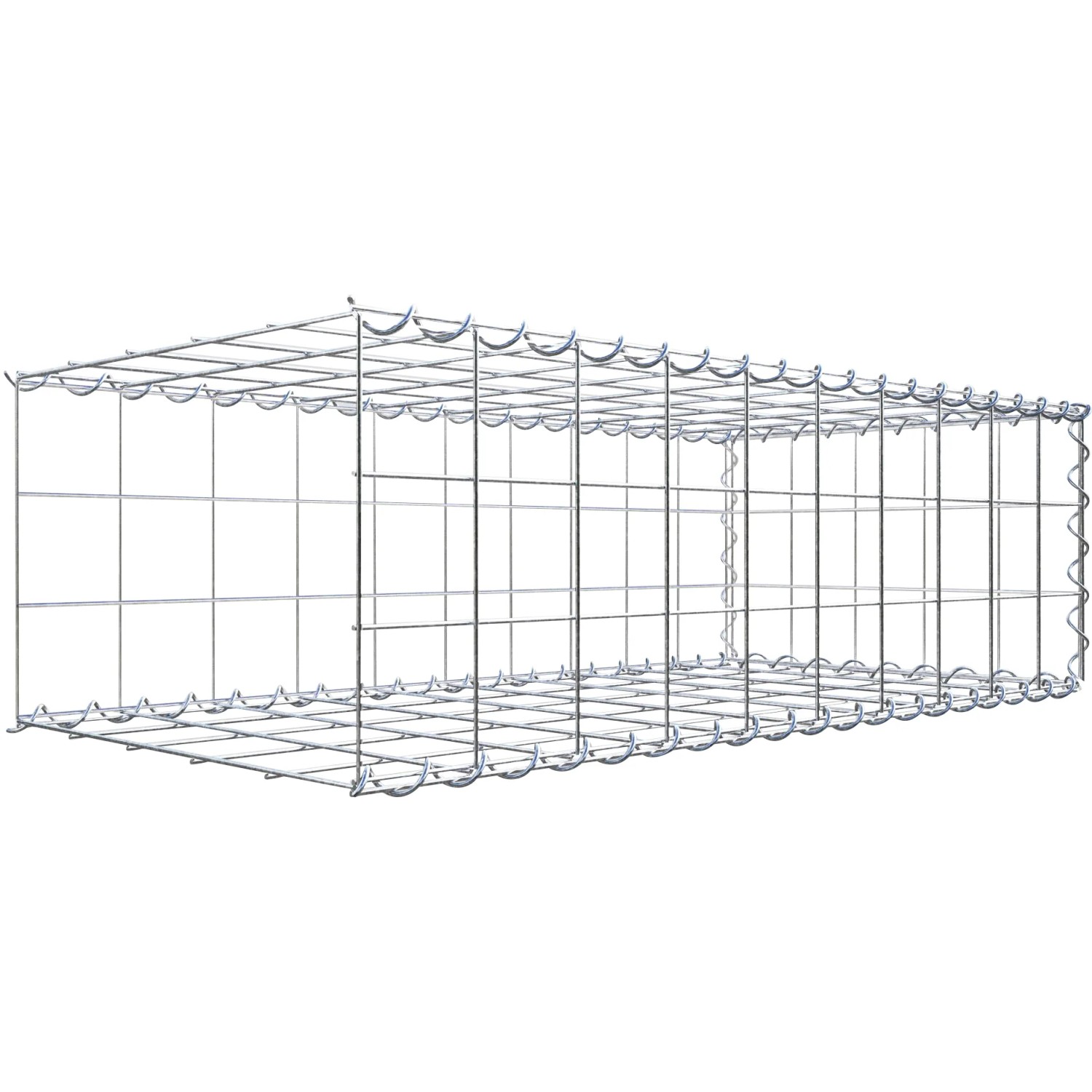 Gabiona Gabione-Anbaukorb Typ 2 30 x 100 x 50 cm Maschenw 10 x 10 cm