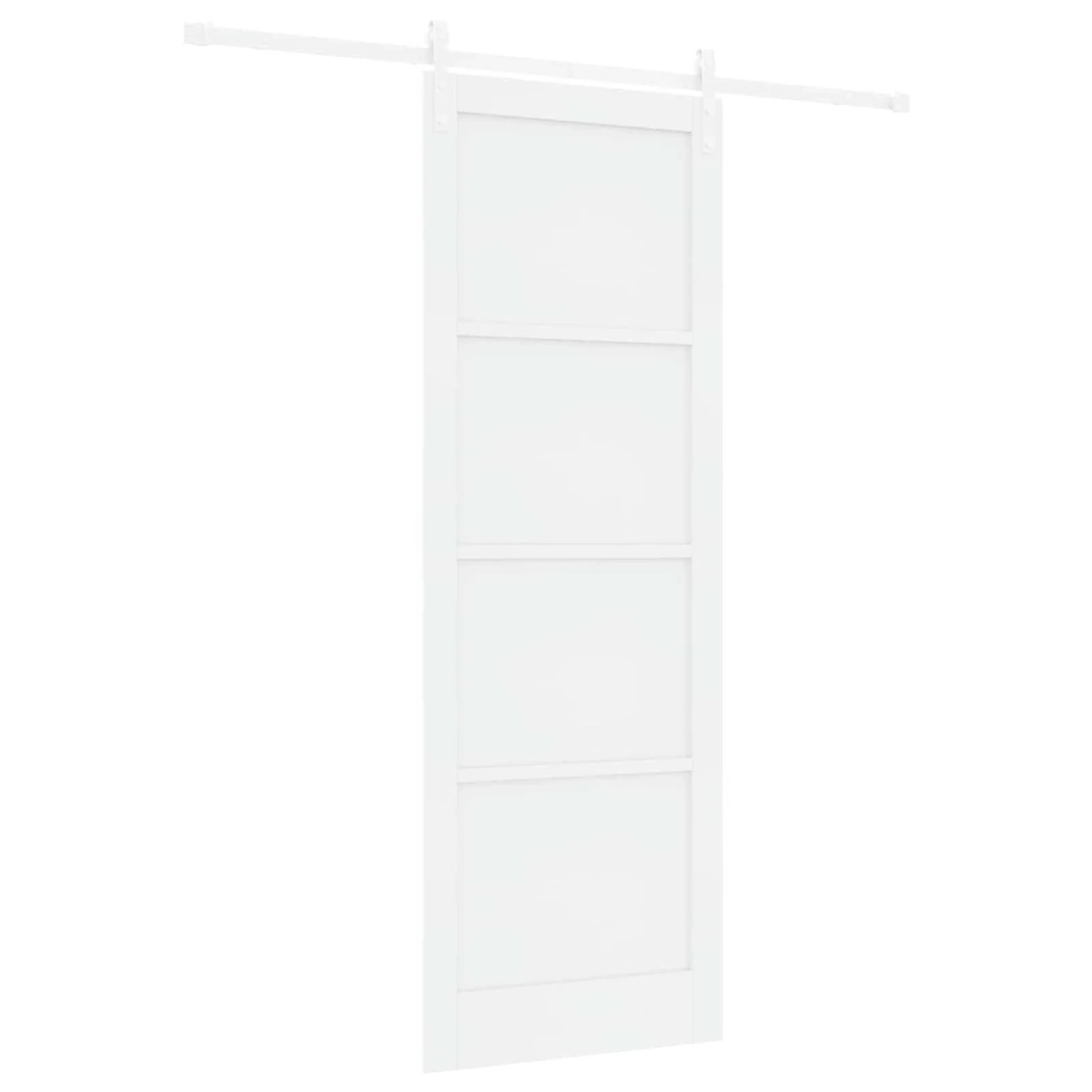 vidaXL Schiebetür Weiß 83 x 232 cm Massives Kiefernholz 3445428