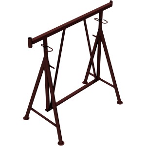 Schake Faltgerüstbock Compact S, 1,2 m x 1,75 m, braun, für Bauarbeiten.