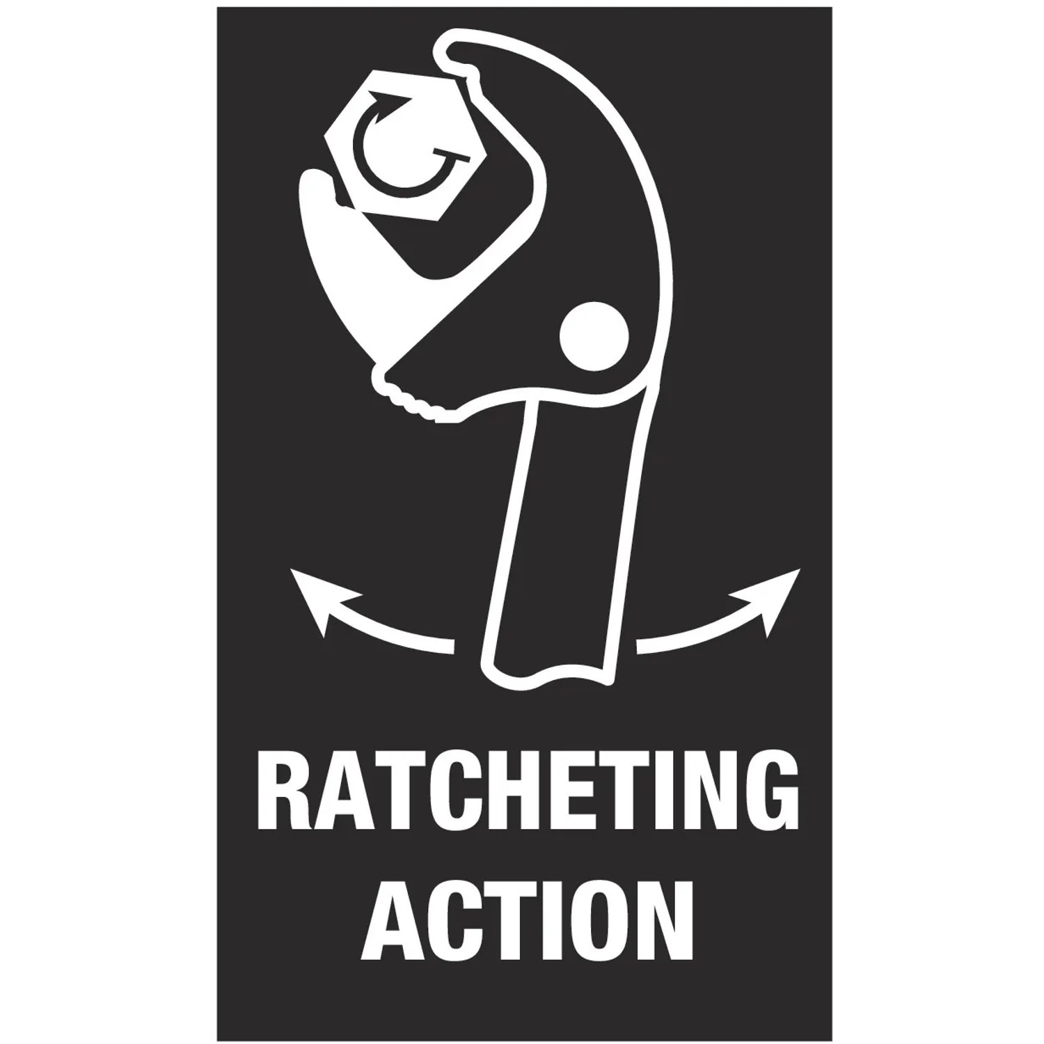 Symbol für selbstjustierenden Maulschlüssel mit Ratschenfunktion zum Schrauben von Muttern.