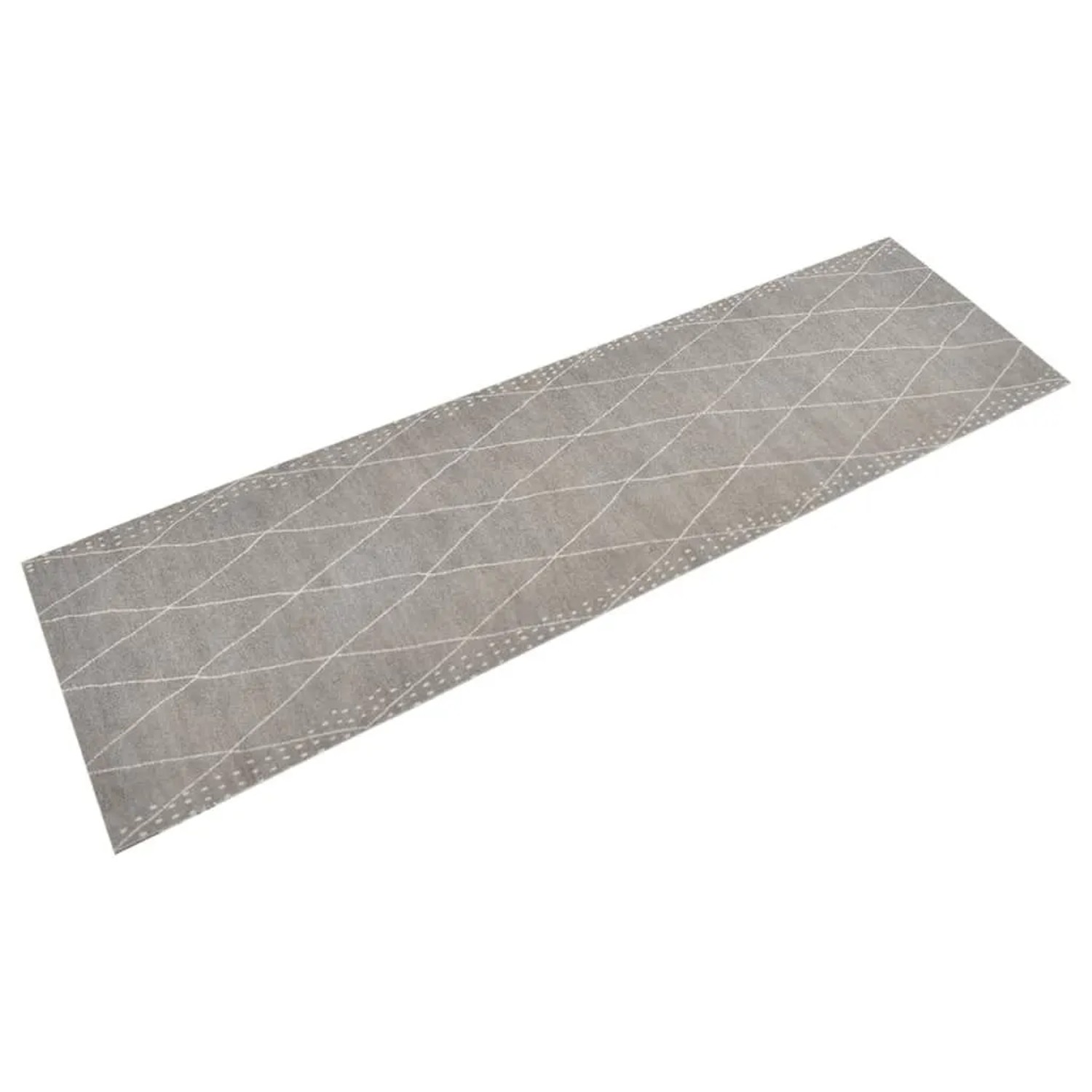 vidaXL Küchenteppich Waschbar Raute 45x150 cm Samt 136564