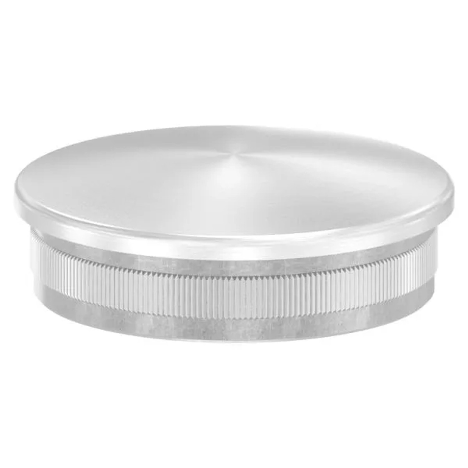 FeNau Einsteckkappe V2A Edelstahl Ø 60,3 mm 2,5 mm Wandstärke Leicht Gewölbt
