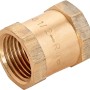 Rotguss Gewindemuffe 18,6 mm (Rp 1/2) für die Rohrverbindung in Heizungs- und Trinkwasseranlagen.