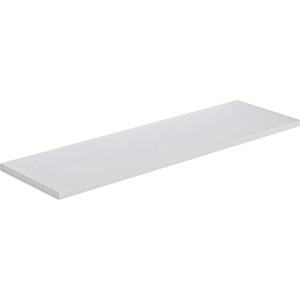 Weißer, eckiger OBI Regalboden, 1,8x60x20 cm, für Wandregale und Stauraum.