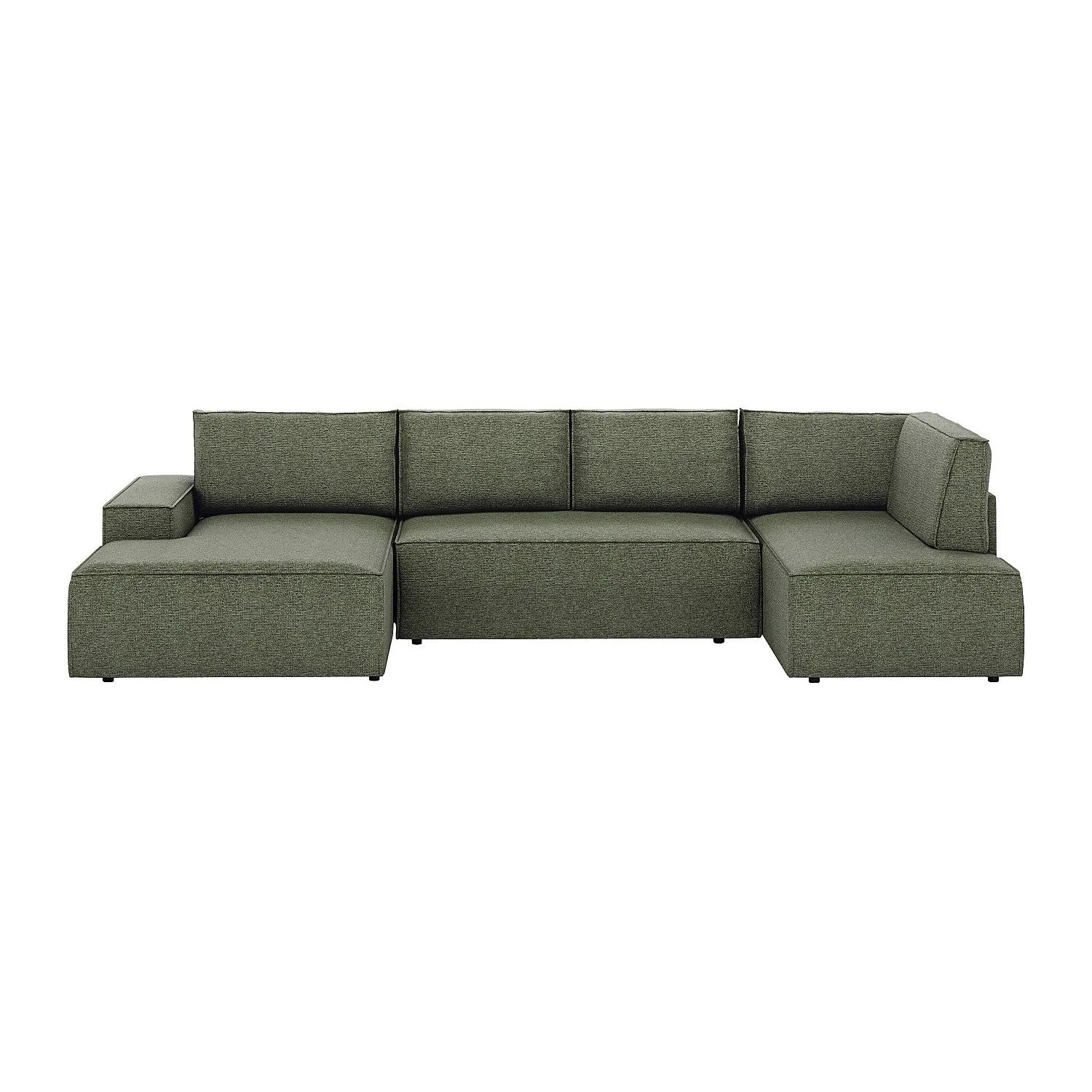 Vente-unique Schlafsofa Amelia Grün 349 cm