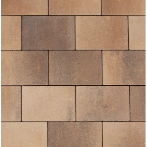 EHL Pflasterstein Veria Muschelcreme, 20x30x6 cm, Ansicht verlegter Steine.