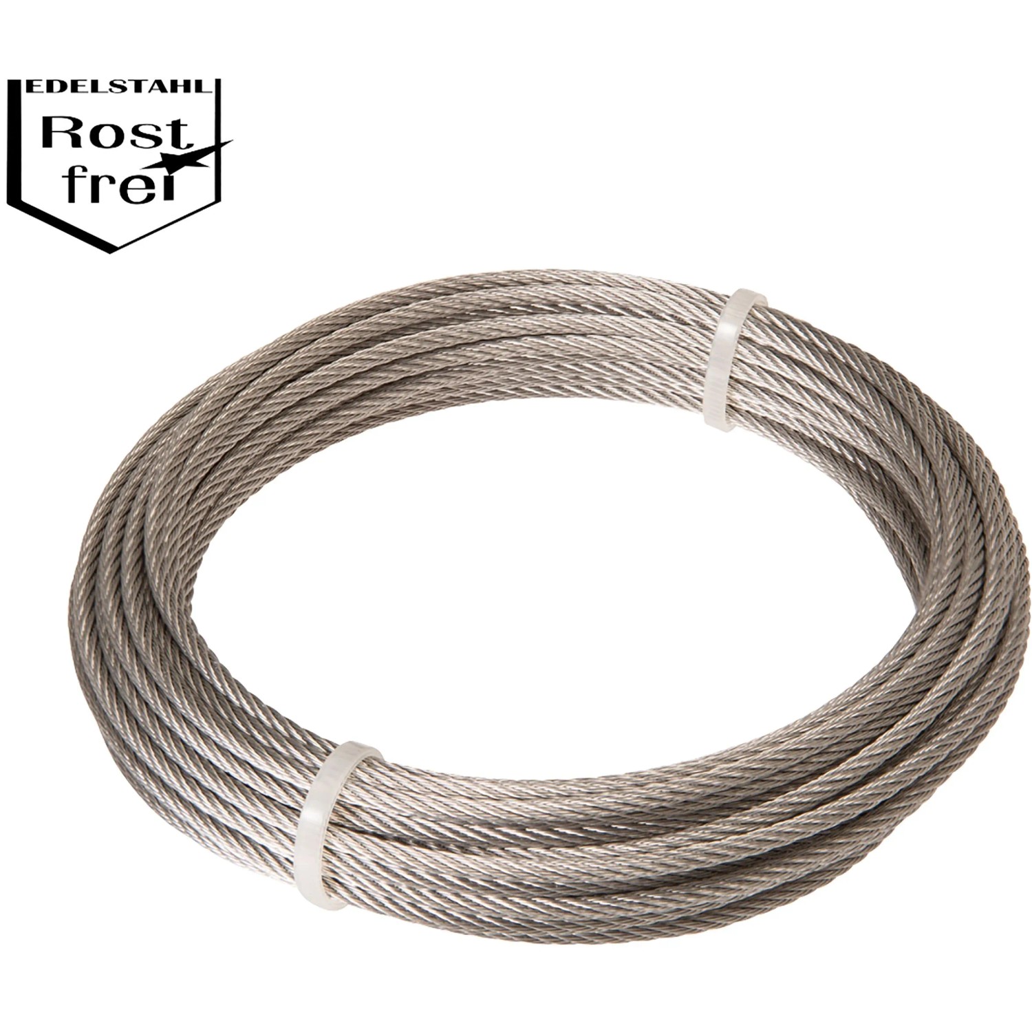 Conacord Stahldrahtseil Rostfrei Ø 2 mm x 10 m