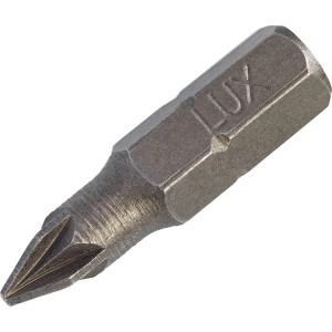 LUX PZ-Bit Classic PZ1 für Kreuzschlitzschrauben, robust und passgenau.