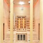 Sanotechnik Infrarotkabine Oslo für 2 Personen, Hemlock Holz, mit Vollspektrumstrahler.
