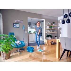 Leifheit Bodenwischer Clean Twist Ergo Teleskopstiel Micro Duo