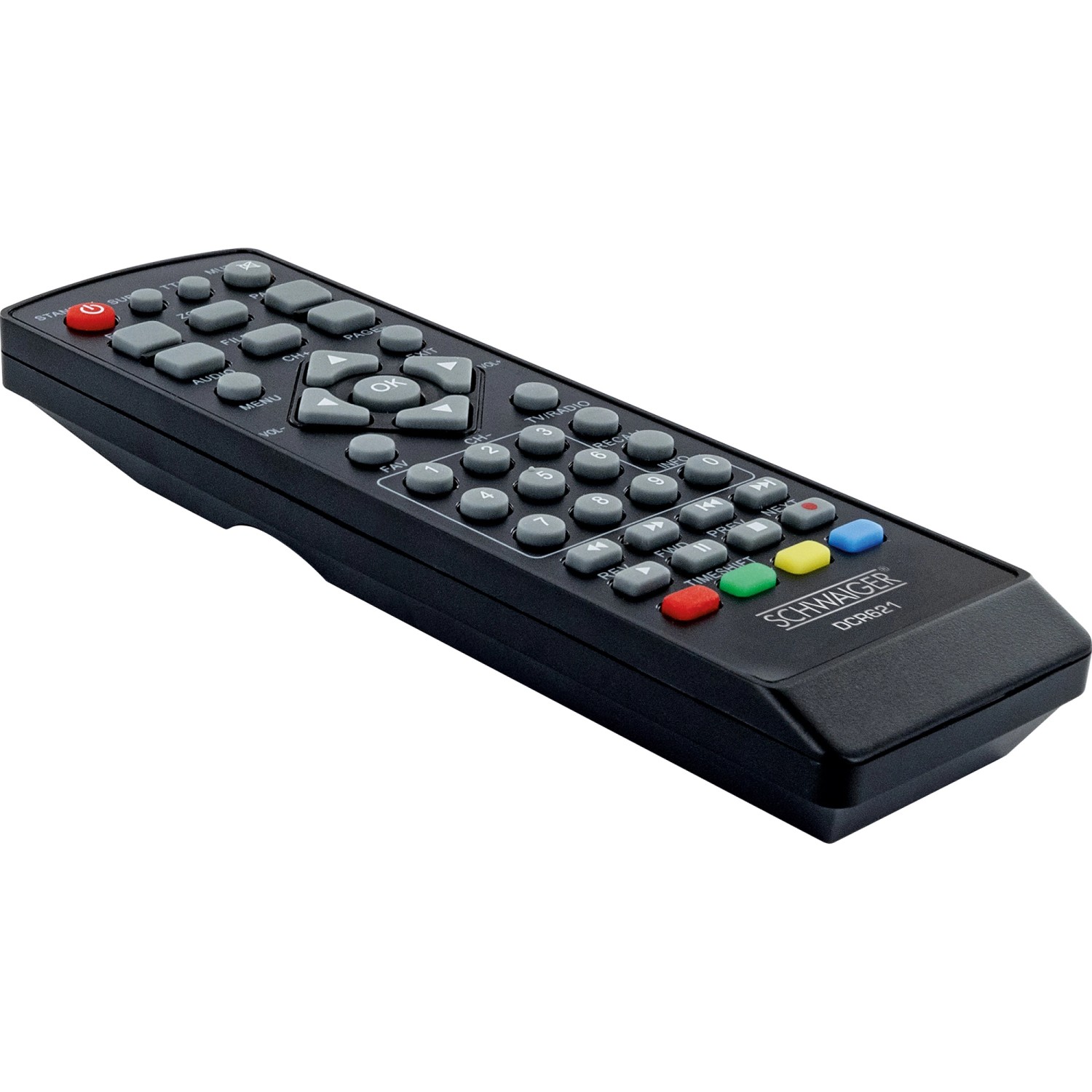 Schwaiger Receiver Fernbedienung, DVB-C Full HD 1080p, zur Steuerung des Receivers.