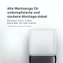 AM.PM Zahnbürstenhalter Gem Schwarz mit Wandhalterung. Schwarzer Sockel, satinierter Glasbecher.