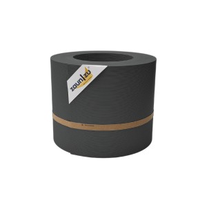 zaunzu Sichtschutz Rille, anthrazit, 26m Rolle für Doppelstabmattenzaun.