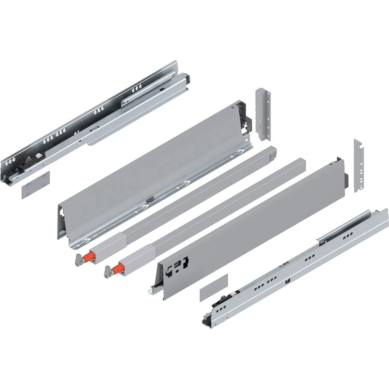Blum D-Reling Tandembox antaro Vollauszug Blumotion 500 mm 65 kg Grau 1 Paar