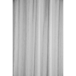 Transparenter, grauer Fenstervorhang Derra mit verdeckten Schlaufen.