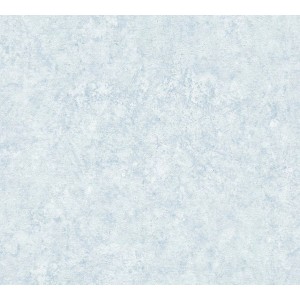 AS-Creation Vliestapete in Putzoptik, blau-weiß, leicht strukturiert und matt.